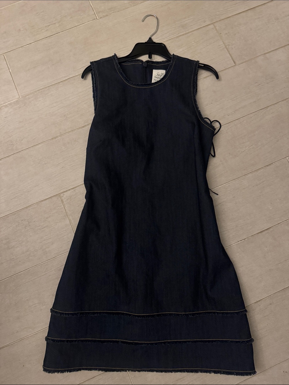 Cinq à Sept Mindie Sleeveless Denim Minidress - Picture 4 of 5